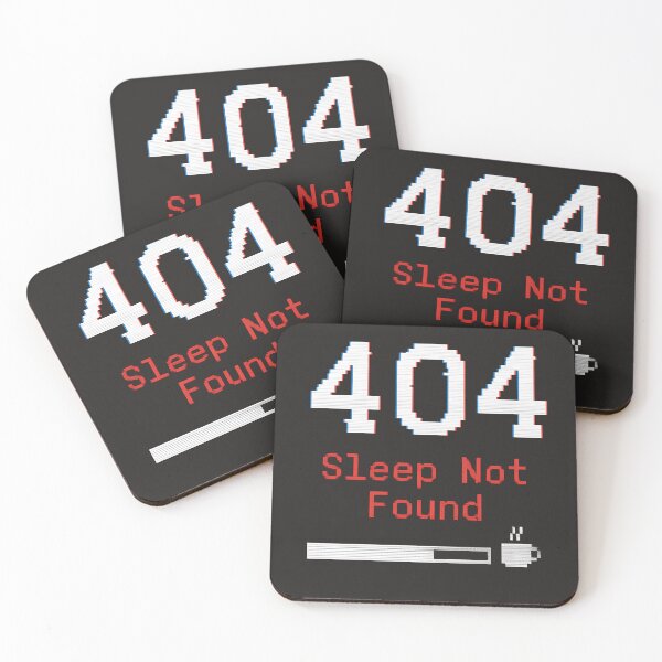 Item preview, 404 Sleep Not Found | Funny Programmer T-Shirt   designed and sold by Glam-Spot.