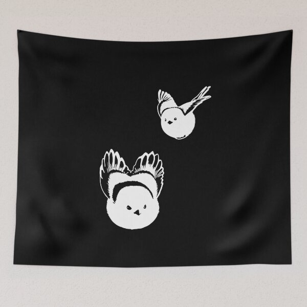 Item preview, The Snow Fairy - Determined Fluffy Long-Tailed Tit designed and sold by SKETCHYANDGRAPHIC.