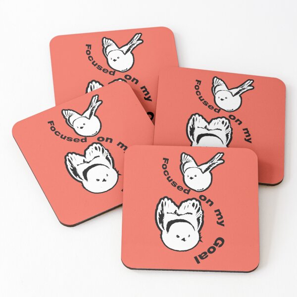Item preview, Focused on My Goal - Fluffy Bird Motivation designed and sold by SKETCHYANDGRAPHIC.