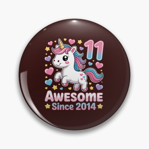 Item preview, Awesome Since 2014 Unicorn 11 Year Old 11th Birthday Girl designed and sold by tabdejinti.