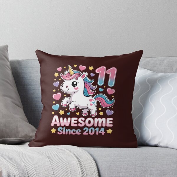 Item preview, Awesome Since 2014 Unicorn 11 Year Old 11th Birthday Girl designed and sold by tabdejinti.