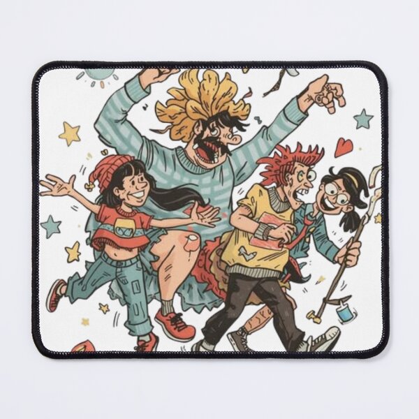 Item preview, Crazy Friends Cartoon – Funny Colorful Comic Art designed and sold by Buble7.