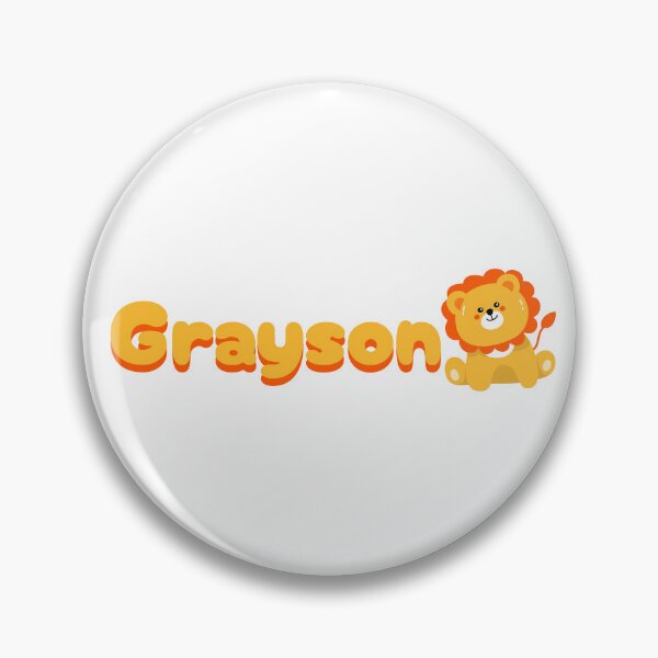 Item preview, Grayson (Lion) Name Sticker designed and sold by pikes84.