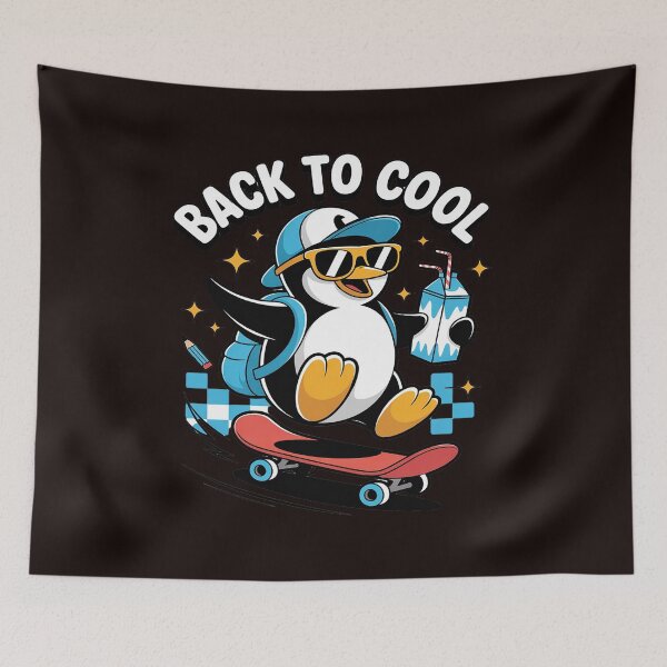 Item preview, Back to Cool Funny Penguin Back to School Boys designed and sold by tabdejinti.