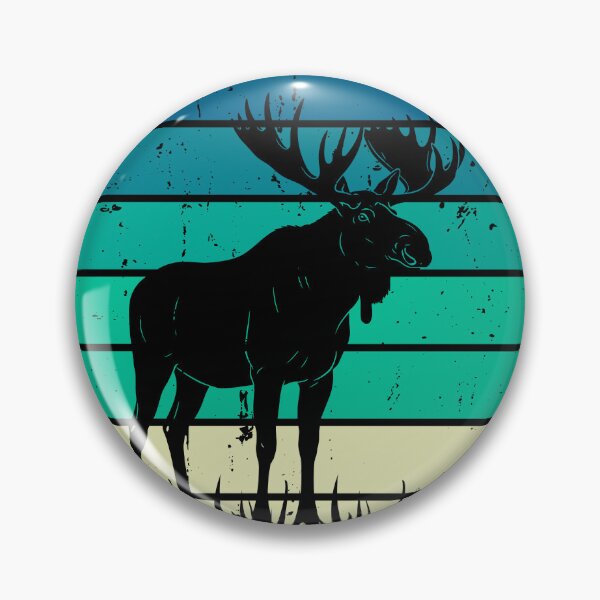 Item preview, Alaska 49th State Retro Moose Design designed and sold by VibeWorksByM.