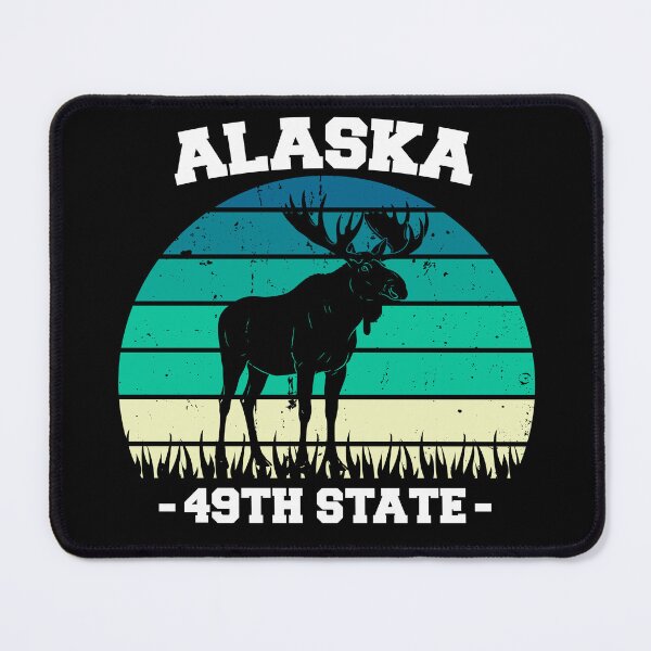 Item preview, Alaska 49th State Retro Moose Design designed and sold by VibeWorksByM.
