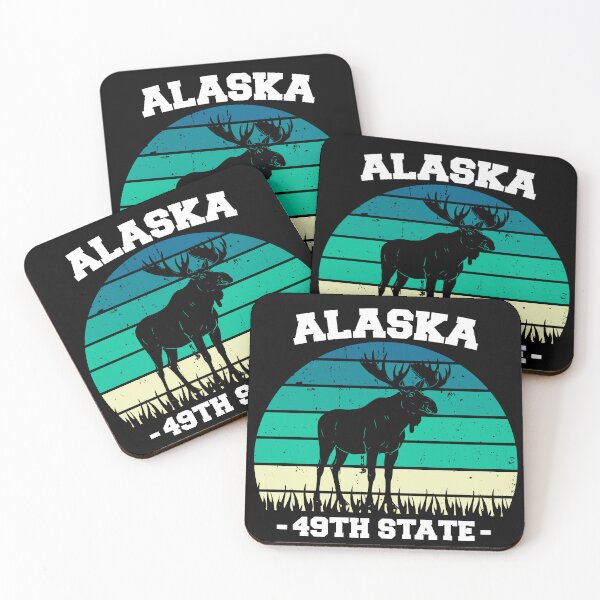 Item preview, Alaska 49th State Retro Moose Design designed and sold by VibeWorksByM.