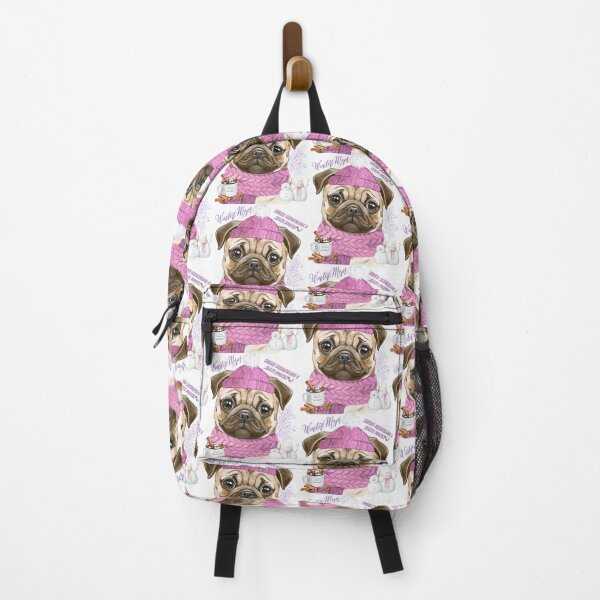 Item preview, “WinterPug – Hot Chocolate & Cold Paws” – Cute winter design for dog fans designed and sold by MitMopsundHerz Rosinchens_Welt.