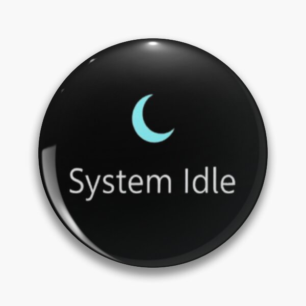Artikelvorschau, System Idle • Minimalistisches Tech-Humor-Design für Überdenker entworfen und verkauft von CMdigit.