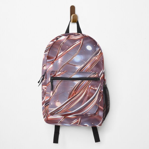 Item preview, Rose Gold Energy – 3D Metallic Abstract Pattern designed and sold by HNDesignStudio.