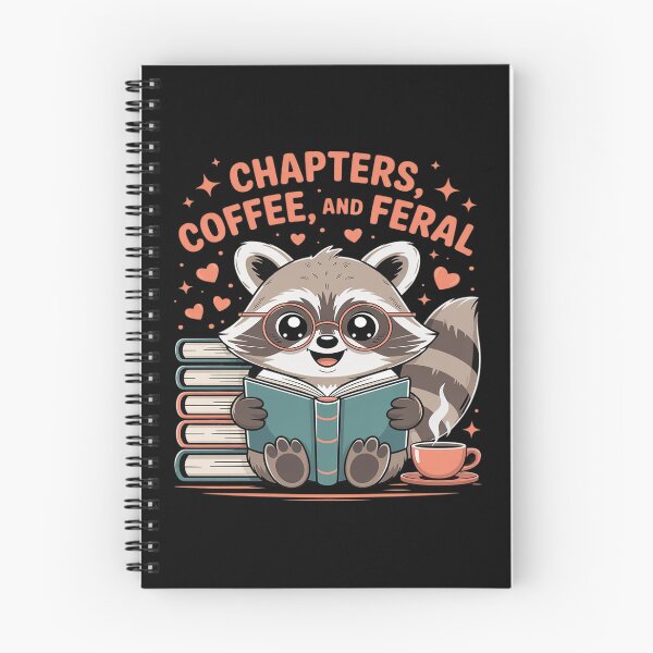 Item preview, Back To School Chapters Coffee Feral Raccoon Librarian designed and sold by tabdejinti.