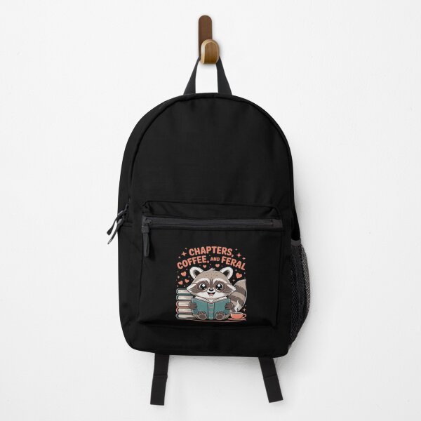 Item preview, Back To School Chapters Coffee Feral Raccoon Librarian designed and sold by tabdejinti.