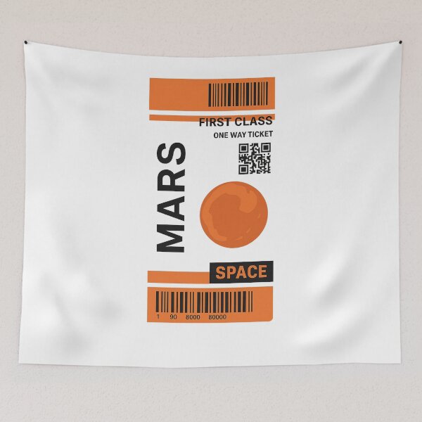 Item preview, Mars boarding pass designed and sold by shiwukoo.