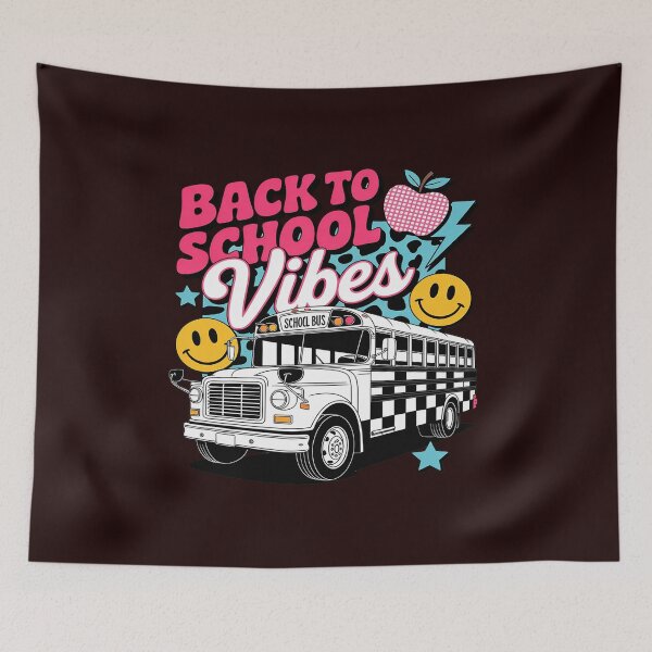 Item preview, Back To School School Bus Preppy Teacher Students designed and sold by tabdejinti.