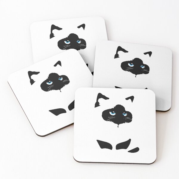 Item preview, Minimalist Birman Cat with Blue Eyes designed and sold by SKETCHYANDGRAPHIC.