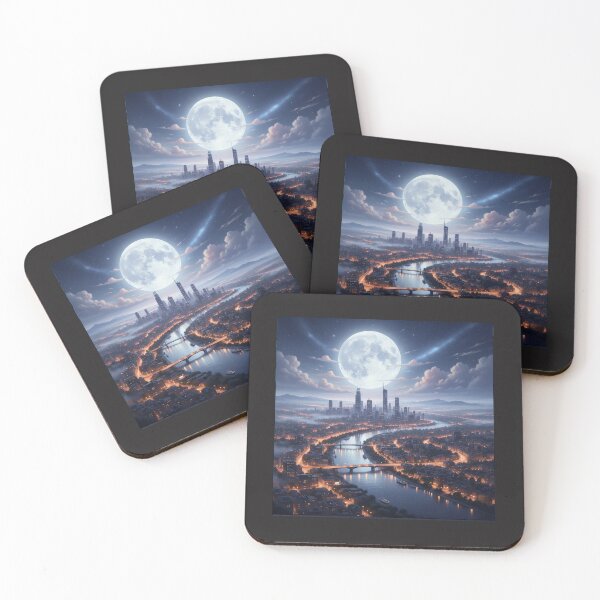 Item preview, Moonlit Cityscape designed and sold by RabeeaPrintOo.