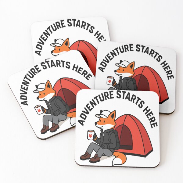 Item preview, Basecamp Fox – Adventure Starts Here designed and sold by Mirkoniart.