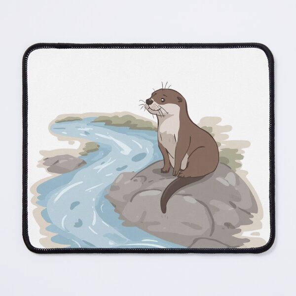 Item preview, Do I Float or Just Exist? – Funny Existential Otter Design designed and sold by ZYNORAworld.