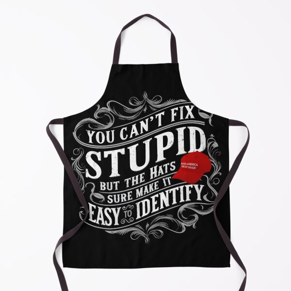 Item preview, Protest Trump MAGA Hat Design You Cant Fix Stupid But The Hats Make It Easy To Identify Vintage Tattoo Style Graphic Tee designed and sold by Brian Hibbs.