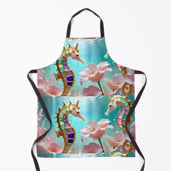 Item preview, GROOVY SEAHORSE * Pscyhedelic Coastal Marine Ocean Sea Life Animal Bejeweled Stained Glass ~ Coastal Seaside Cottage Core Holiday Christmas Birthday Bridal/Baby Shower Wedding Bridesmaid GIFT designed and sold by Spinning Plates 360.
