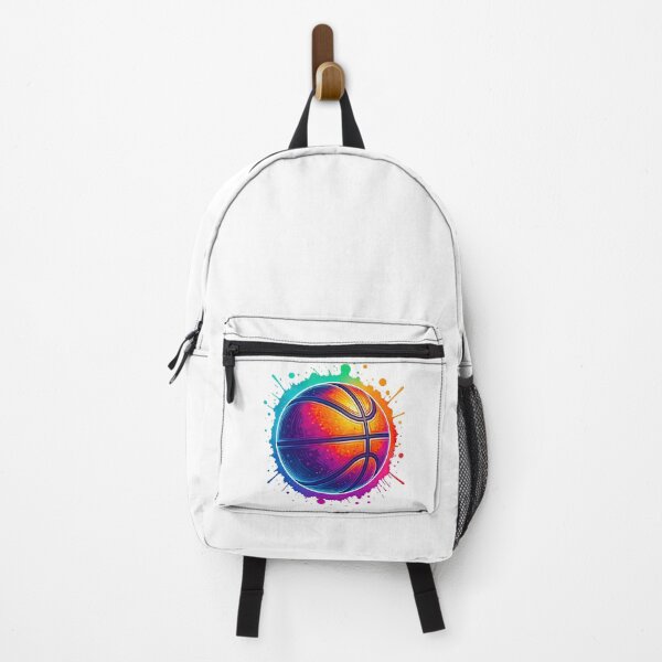Item preview, Colorful Basketball with Splatter Paint Effect designed and sold by ArtfulWeave.