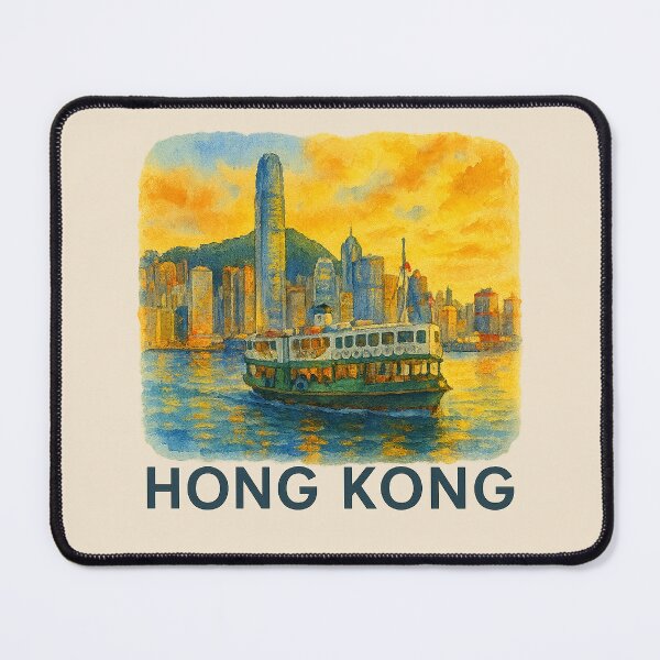 Item preview, Hong Kong Star Ferry Watercolor Poster designed and sold by Bratak.
