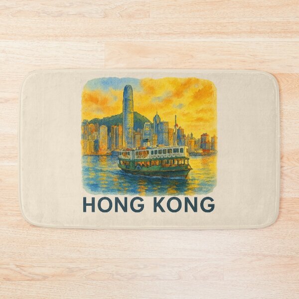 Item preview, Hong Kong Star Ferry Watercolor Poster designed and sold by Bratak.