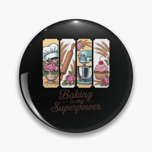 Item preview, Baking Baker Brushstroke Coquette Baking Is My Superpower designed and sold by BiellaSar.