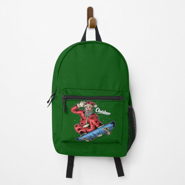 Item preview, Christmas Santa on a skateboard designed and sold by Joncasmiart.