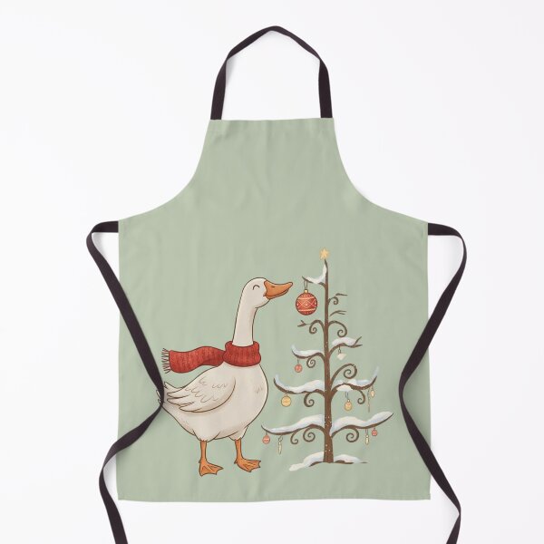 Item preview, Christmas Goose Decorating Tree – Cute Winter Animal Holiday Illustration for Festive Apparel & Gifts designed and sold by SkyTastic.