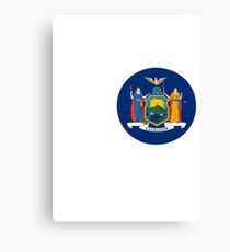 NEW YORK BORN - POPULAR STATE DESIGN WITH NEW YORK STATE FLAG Canvas Print