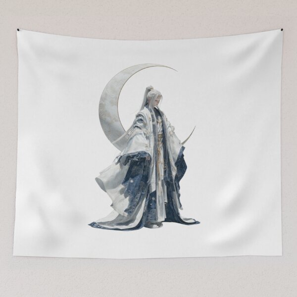 Item preview, Tsukuyomi – The Moon God of Japanese Mythology designed and sold by AlexLineArt.