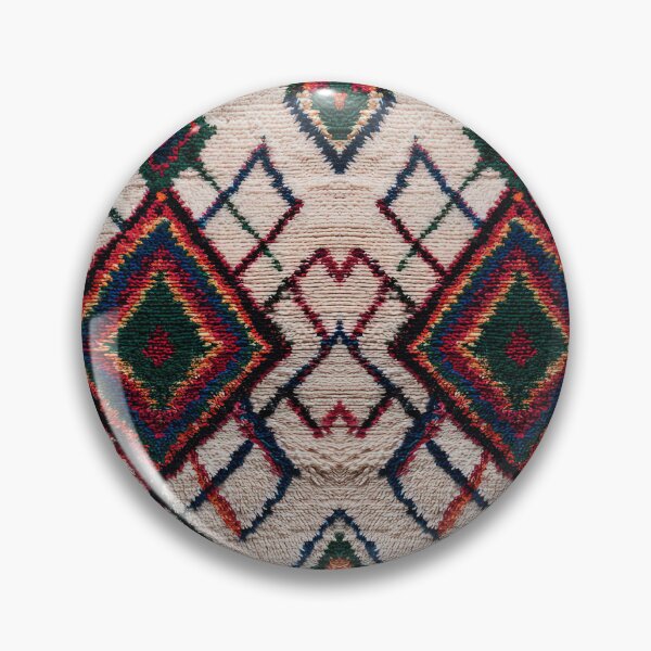 Item preview, Vibrant Geometric Moroccan Style Shag Rug designed and sold by SpaceBazaar.
