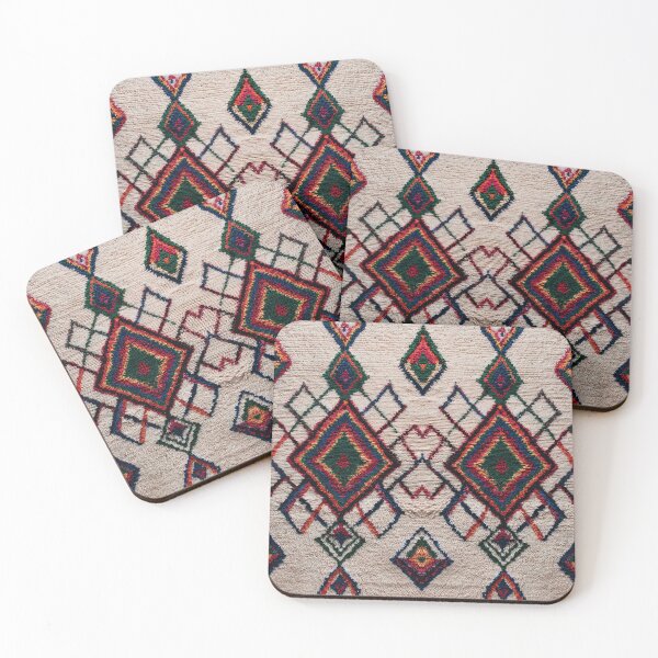 Item preview, Vibrant Geometric Moroccan Style Shag Rug designed and sold by SpaceBazaar.
