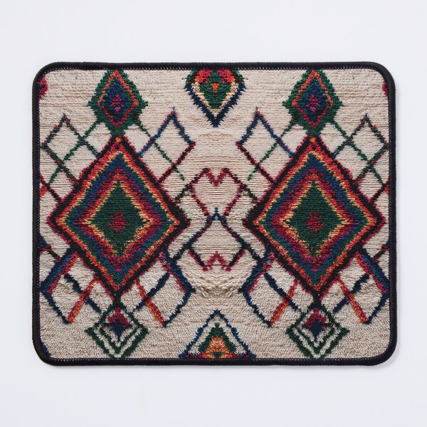 Item preview, Vibrant Geometric Moroccan Style Shag Rug designed and sold by SpaceBazaar.
