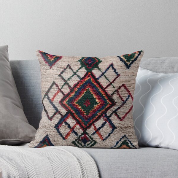 Item preview, Vibrant Geometric Moroccan Style Shag Rug designed and sold by SpaceBazaar.
