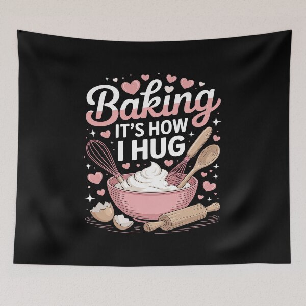 Item preview, Baking Lovers Whisk Rolling Pin Hearts Fun designed and sold by BiellaSar.