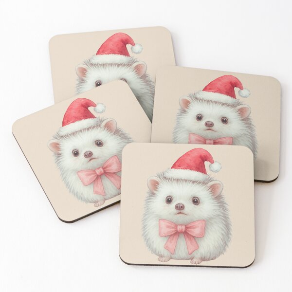 Item preview, Merry and Prickly Funny Christmas Hedgehog Design designed and sold by ketkacreations.