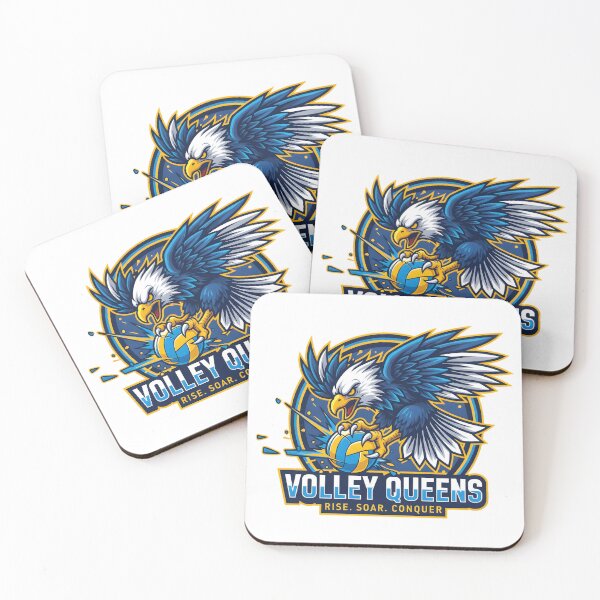 Item preview, Volley Queens – Rise. Soar. Conquer. Eagle Volleyball Logo designed and sold by daila70.