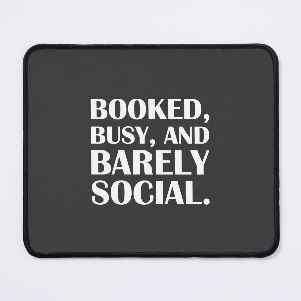 Item preview, Booked, Busy, and Barely Social. / Introvert Joke Funny T-Shirt Label designed and sold by introvertvibes.