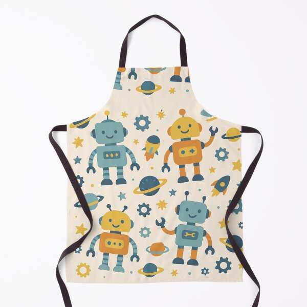 Item preview, Cosmic Robots – Cute Space Kids Pattern designed and sold by HNDesignStudio.