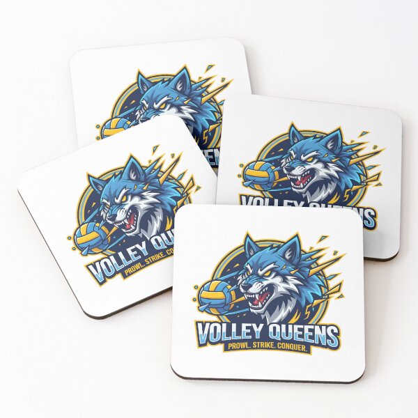 Item preview, Volley Queens – Prowl. Strike. Conquer. Wolf Volleyball Logo designed and sold by daila70.