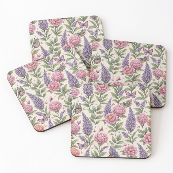 Aperçu de l'œuvre Cottagecore vintage floral lavande et sauge créée et vendue par RowanDraco.