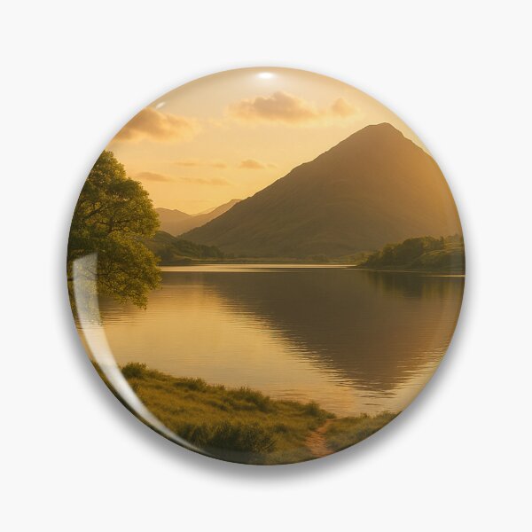Item preview, Serene Sunset on the Mountains Reflected in the Lake / Tramonto Sereno sulle Montagne Riflesso nel Lago / Atardecer Sereno en las Montañas Reflejado en el Lago designed and sold by The Natural Image.