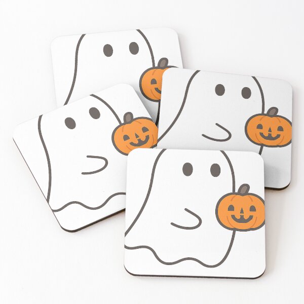 Item preview, Friendly Ghost – Cute Minimal Halloween Vector designed and sold by bashhonkdesign.