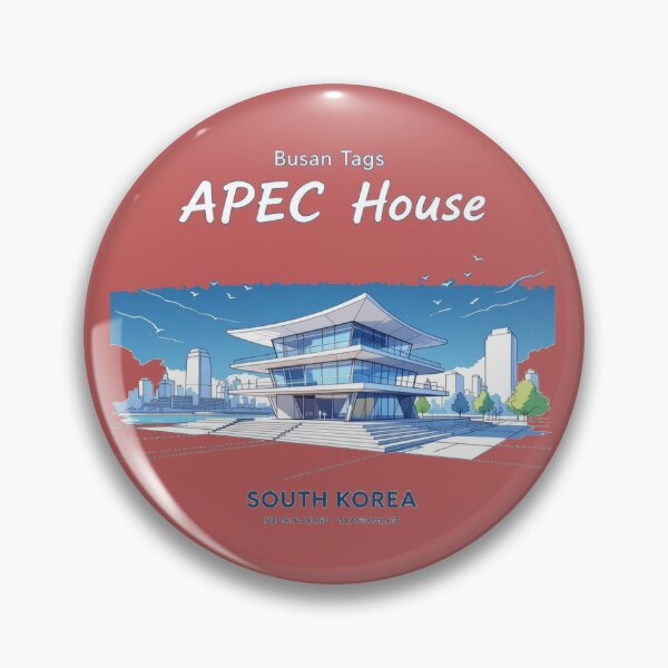 Item preview,  Busan APEC House – 3D Minimalist Watercolor Sketch ,  designed and sold by PaintMeWorld.