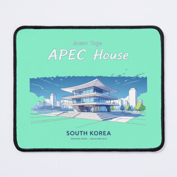 Item preview,  Busan APEC House – 3D Minimalist Watercolor Sketch ,  designed and sold by PaintMeWorld.