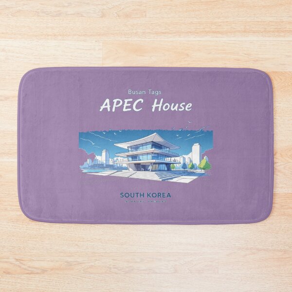 Item preview, Busan APEC House – 3D Minimalist Watercolor Sketch , designed and sold by PaintMeWorld.