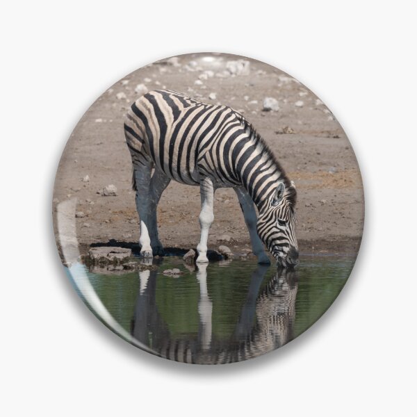 Item preview, Mirror Stripes — Three Zebras Drinking at the Waterhole, Africa designed and sold by DavideAntoniani.
