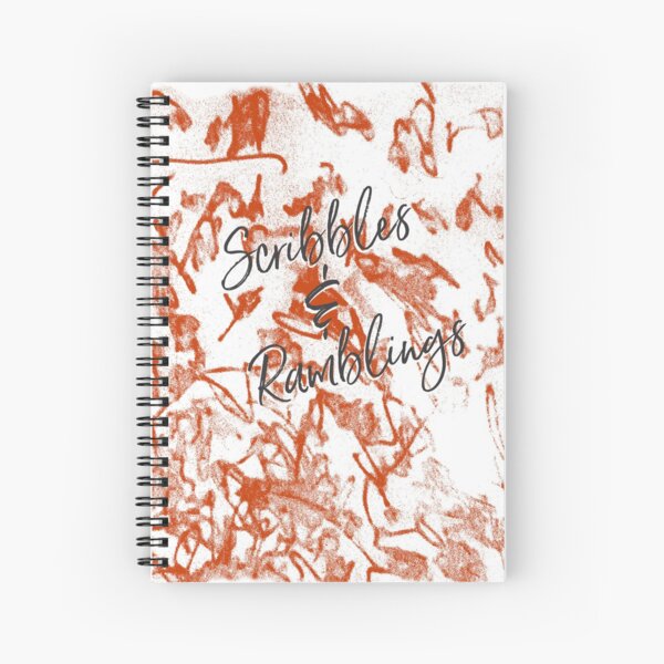 Océane Scribble Orange Spiral Notebook